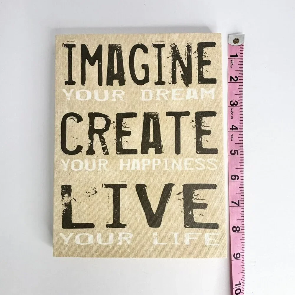 Artissimo Designs Imagine Create Live Inspirational Canvas Wall Art Louise Carey